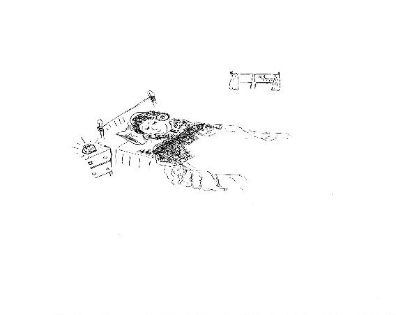 Hand-drawn illustration for &ldquo;Alarm&rdquo; by Dr. Mukesh Nangia
