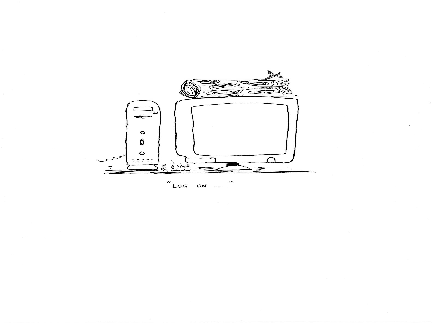 Hand-drawn illustration for &ldquo;Computer Lingo&rdquo; by Dr. Mukesh Nangia