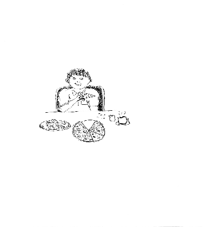 Hand-drawn illustration for &ldquo;Fussy Eater&rdquo; by Dr. Mukesh Nangia