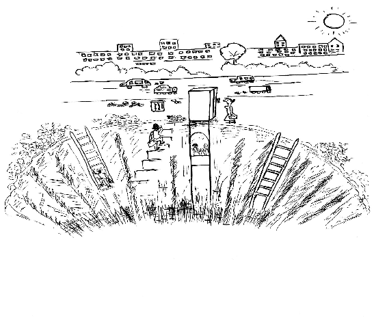 Hand-drawn illustration for &ldquo;Meteorite&rdquo; by Dr. Mukesh Nangia