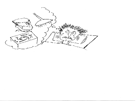 Hand-drawn illustration for &ldquo;Tummy Ache&rdquo; by Dr. Mukesh Nangia